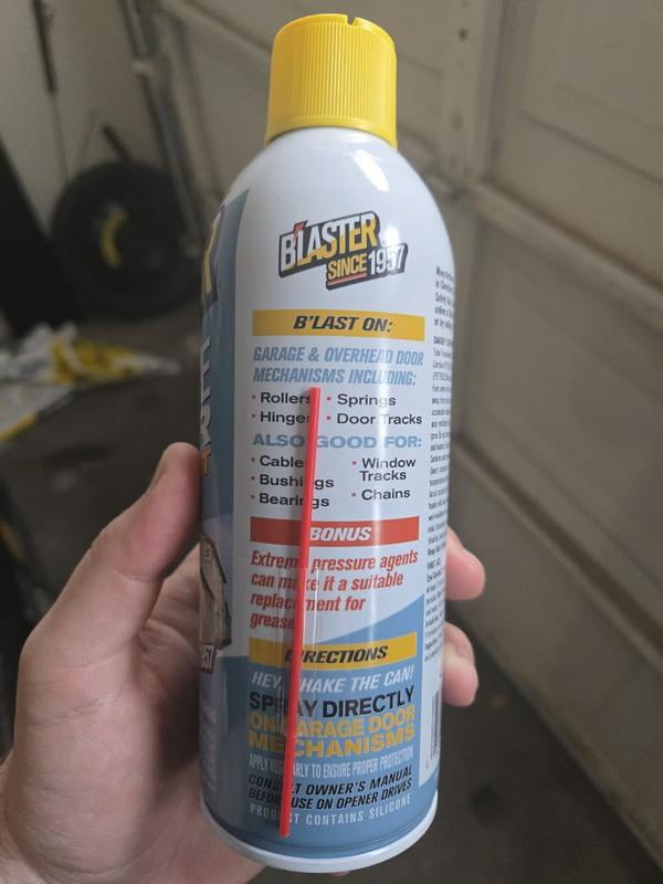 Customer reviews for B'laster Silicone Garage Door Lubricant, 9.3 oz | Walmart.com Customer reviews for B'laster Silicone Garage Door Lubricant, 9.3 oz | Walmart.com
