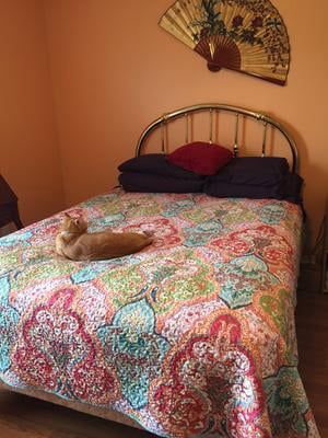 mainstays multi paisley quilt