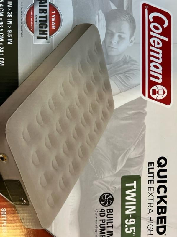 Coleman QuickBed Elite 9.5” Twin Airbed with 4D Built-In Pump