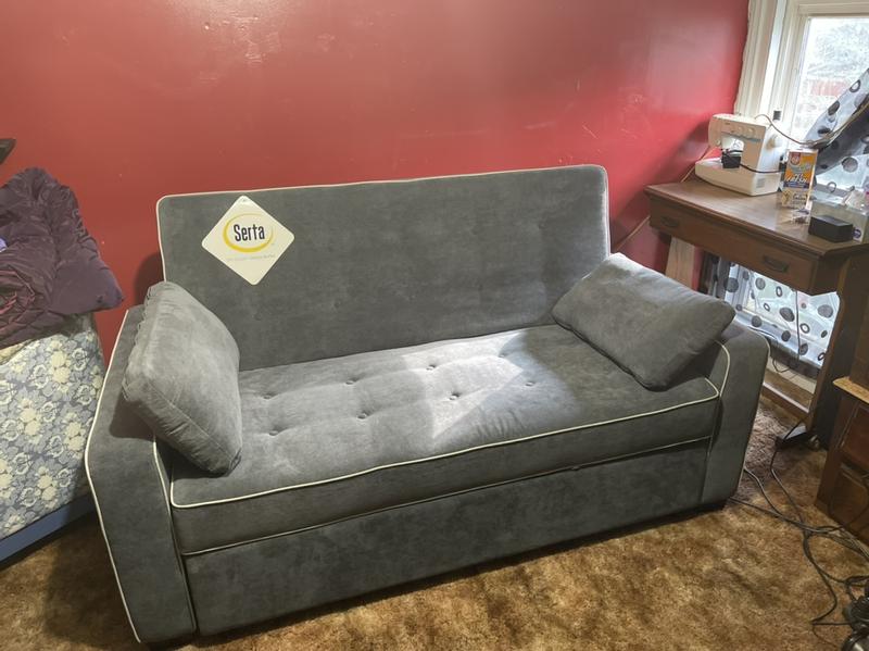 Serta Alyssa Dream Convertible Sofa, Augustine Space Saving Full Or Queen Size Modern Sofa Bed