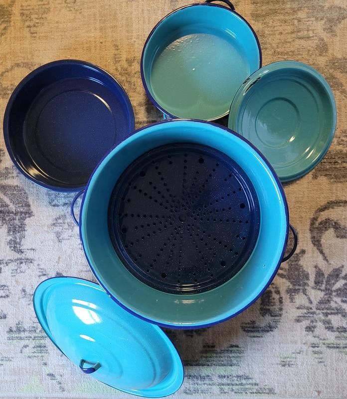 Cinsa 6-Piece Enameled Steel 4 QT Chocolate Set – Curacao