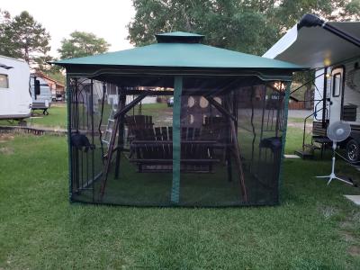10 X 12 Regency Ii Patio Gazebo With Mosquito Netting Hunter