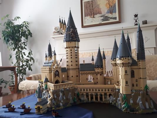 LEGO Harry Potter Hogwarts Castle 71043 Building Set - Model Kit with  Minifigures, Featuring Wand, Boats, and Spider Figure, Gryffindor and  Hufflepuff Accessories, Collectible for Adults and Teens 