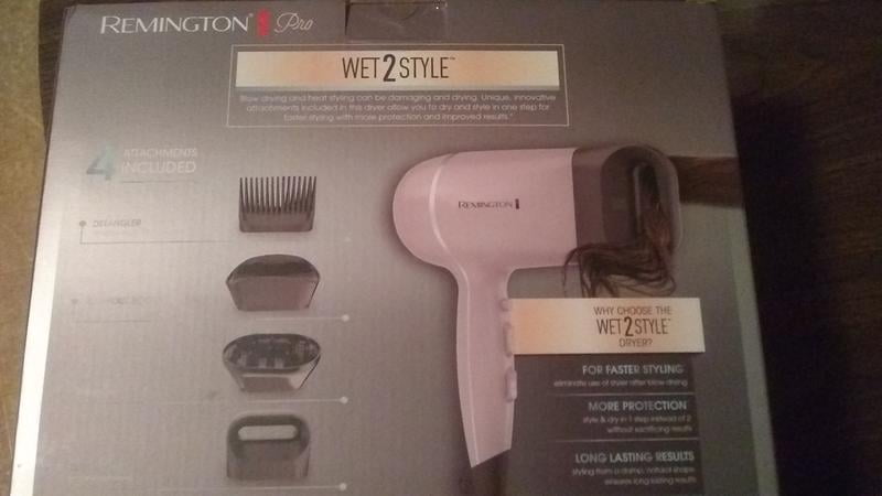 remington pro wet 2 style dryer