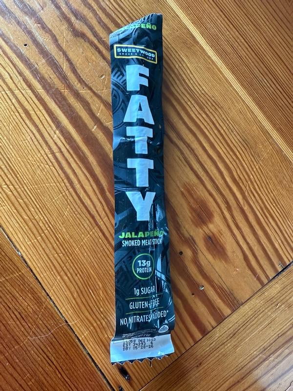 fatty catty tobacco FATTY Grass-Fed Beef Meat Sticks 2 oz High Protein Low Carb Jalapeno