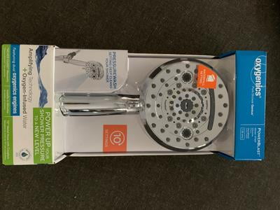Oxygenics 10-Spray PowerBlast Handheld Shower Head, Chrome, 1.8 GPM 51169 -  Walmart.com