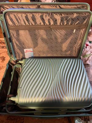 vatie　空容器35個セット Hikolayae Wave Hardside Spinner Suitcase Luggage Sets with Wheels