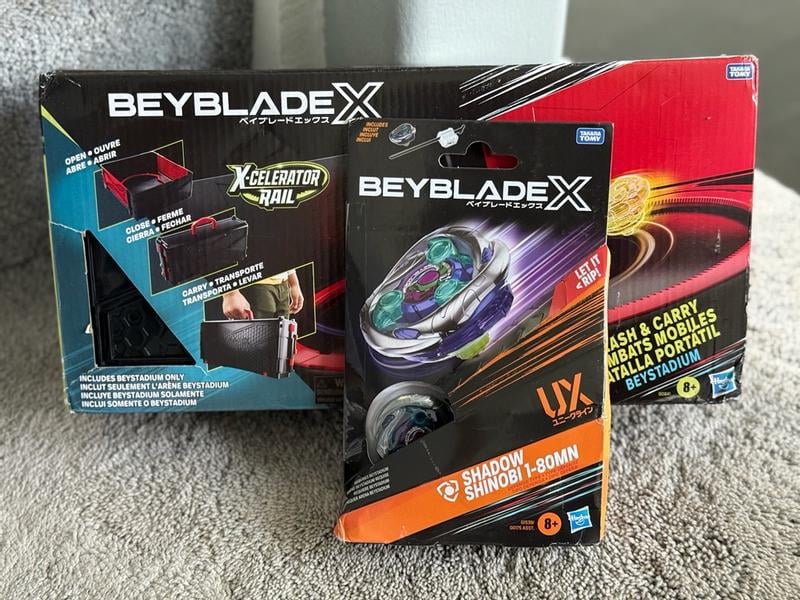 Beyblade X Shadow Shinobi 1-80MN UX Starter Set with Top