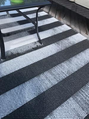 Dii Navy White Stripe Outdoor Rug, Black And White Striped Rugs Outdoor