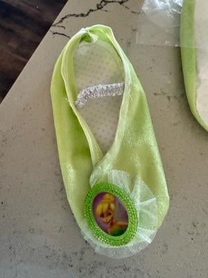 green tinkerbell slippers