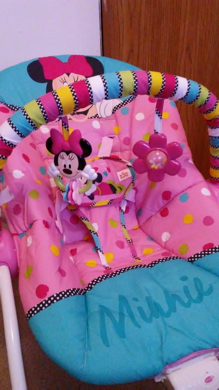 minnie mouse peekaboo infant to toddler rocker