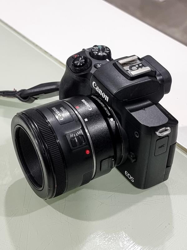 Canon EF 50mm f/1.8 STM マウントアダプターセット Canon, EF 50mm f/1.8 STM Camera Lens, Black, 50mm, Full-Frame