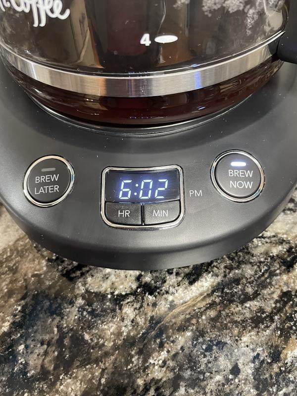 Mr. Coffee Programmable Black 12-Cup Drip Coffee Maker - Walmart.com