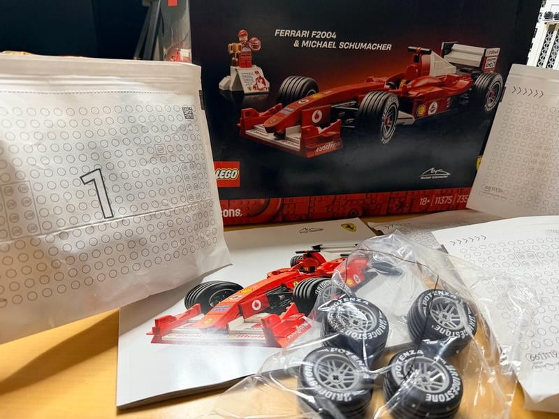 LEGO Icons Ferrari F2004 & Michael Schumacher Building Set for