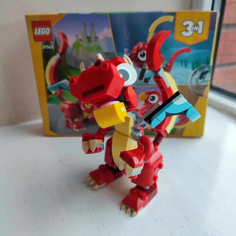 LEGO, Creator 3 in 1 Red Dragon Toy, 31145, Animal Toy Set LEGO, Creator 3 in 1 Red Dragon Toy, 31145, Animal Toy Set