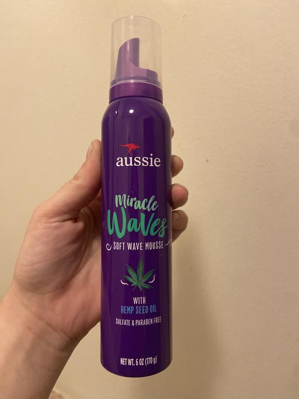 Aussie Miracle Waves Soft Wave Mousse, Hemp Seed Oil - Walmart.com