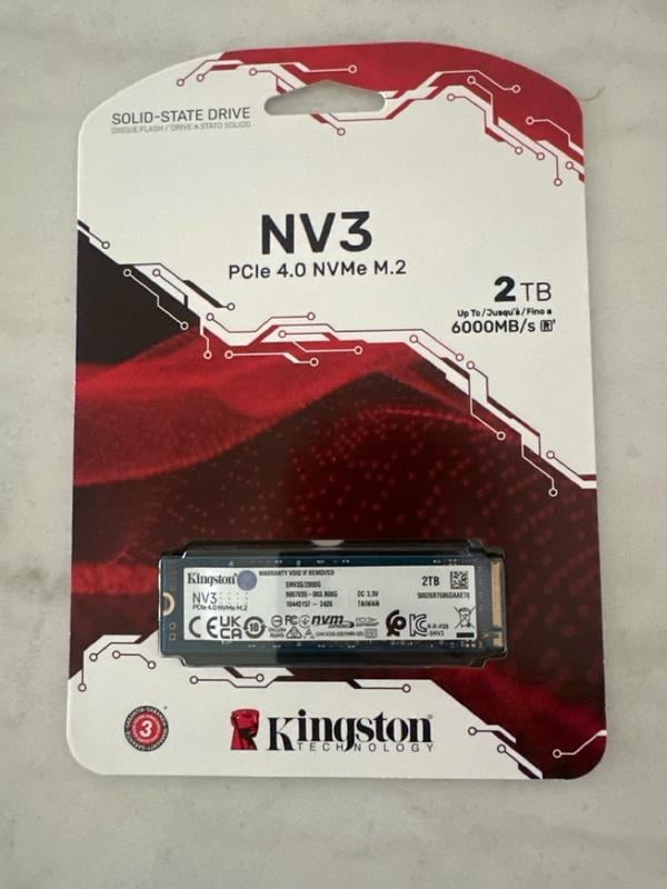 Kingston NV3 1 TB Solid State Drive - M.2 2280 Internal - PCI