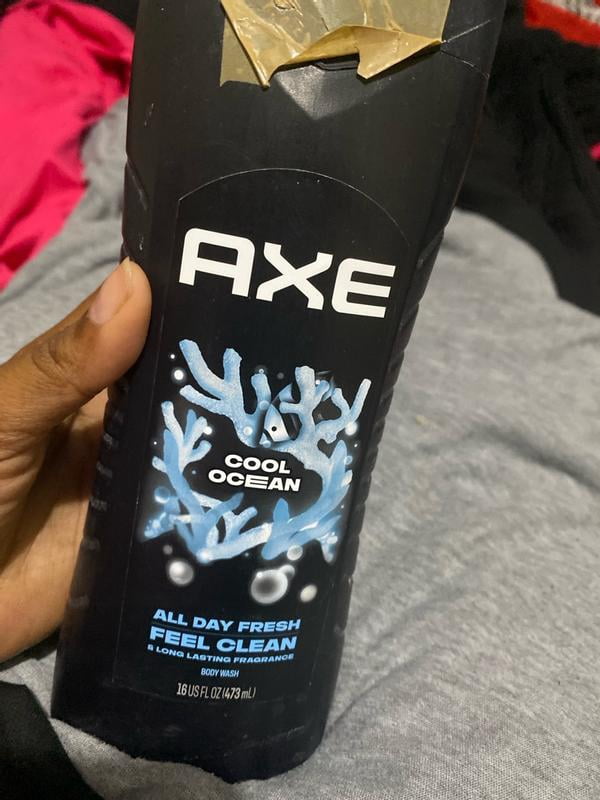 Axe Cool Ocean Refreshing Scent Men's Body Wash with Essential