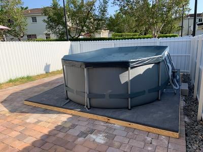 Bestway Power Steel 16 X 10 X 42 Oval Frame Swimming Pool Set With Pump Ladder And Cover Walmart Com Walmart Com