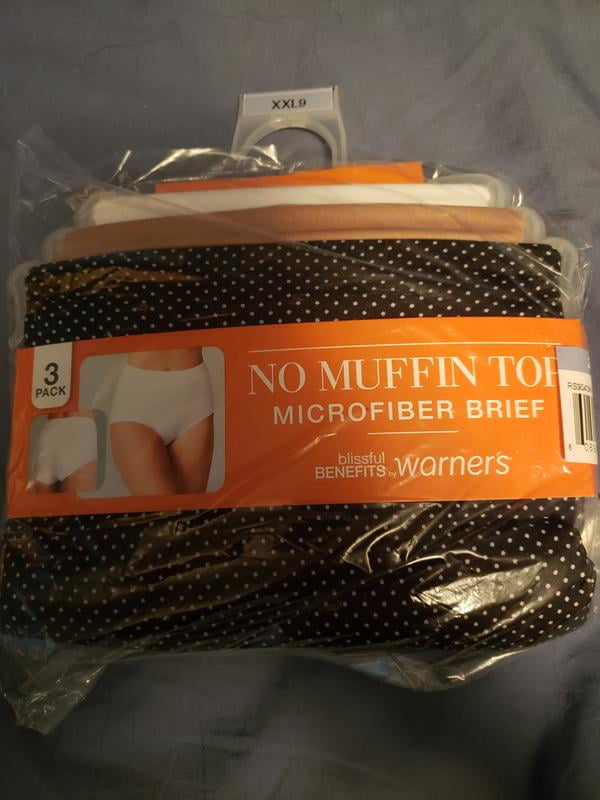 Blissful Benefits by Warner's? Women's No Muffin Top Brief 3-pack RS4383W  #Ad #Warner, #affiliate, #Women, #Blissful