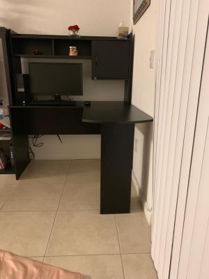 Mainstays L Shaped Desk With Hutch Multiple Colors Walmart Com