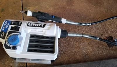 HART 20-Volt Cordless Rotary Tool with 
