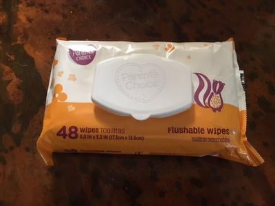 walmart parent's choice flushable wipes
