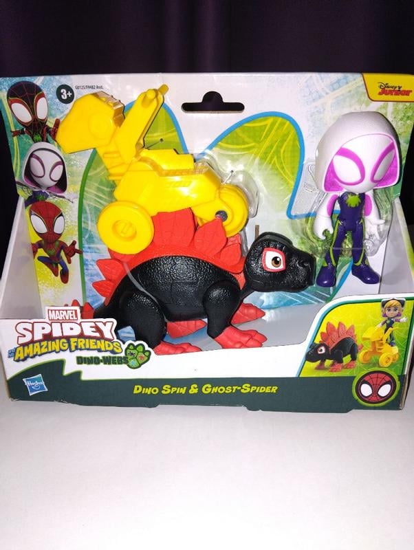 Hasbro Marvel Spidey E I Suoi Fantastici Amici – Action Figure Dino Webs Con Ragnatela - 3