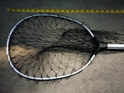 Ozark Trail Fishing Landing Net 18 in x 12 in Fish-Friendly Mesh with 18 in Handle - Walmart.com Ozark Trail Fishing Landing Net 18 in x 12 in Fish-Friendly Mesh with 18 in Handle - Walmart.com
