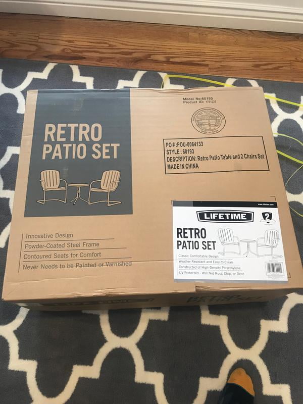 Lifetime Retro Patio Set Table And 2 Chairs 60193 Com - Lifetime Retro Patio Chairs Lifetime Retro Patio Set Table And 2 Chairs 60193 Com - Lifetime Retro Patio Chairs