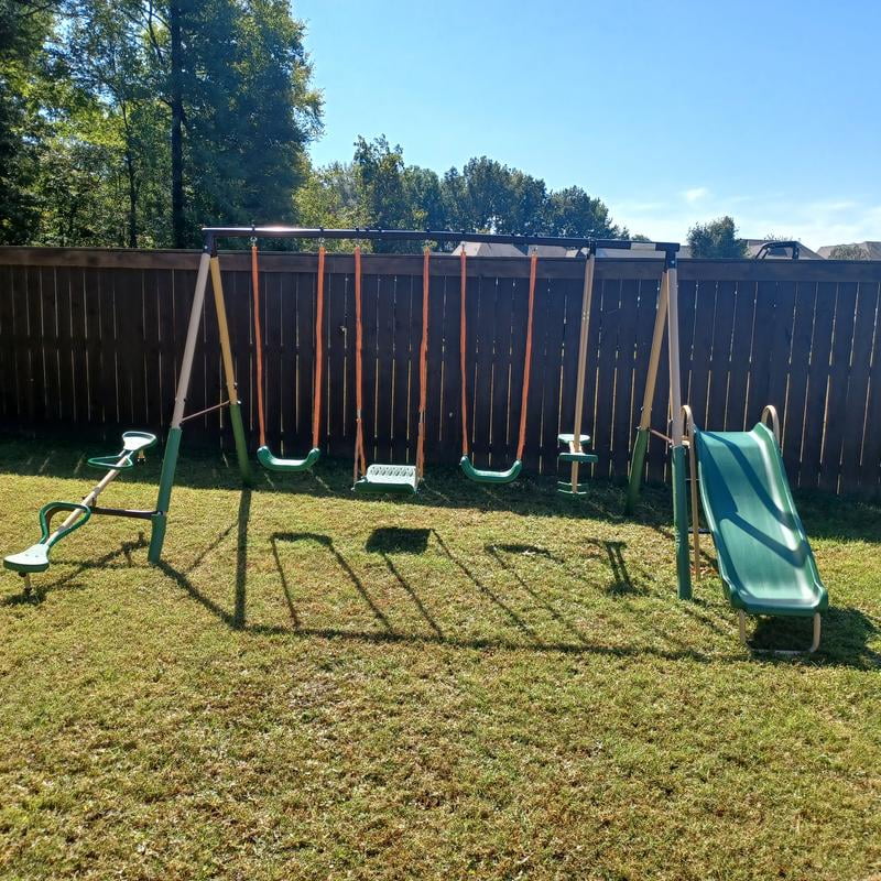 XDP Recreation Crestview Swing Set with 2 Seats, Stand R Swing