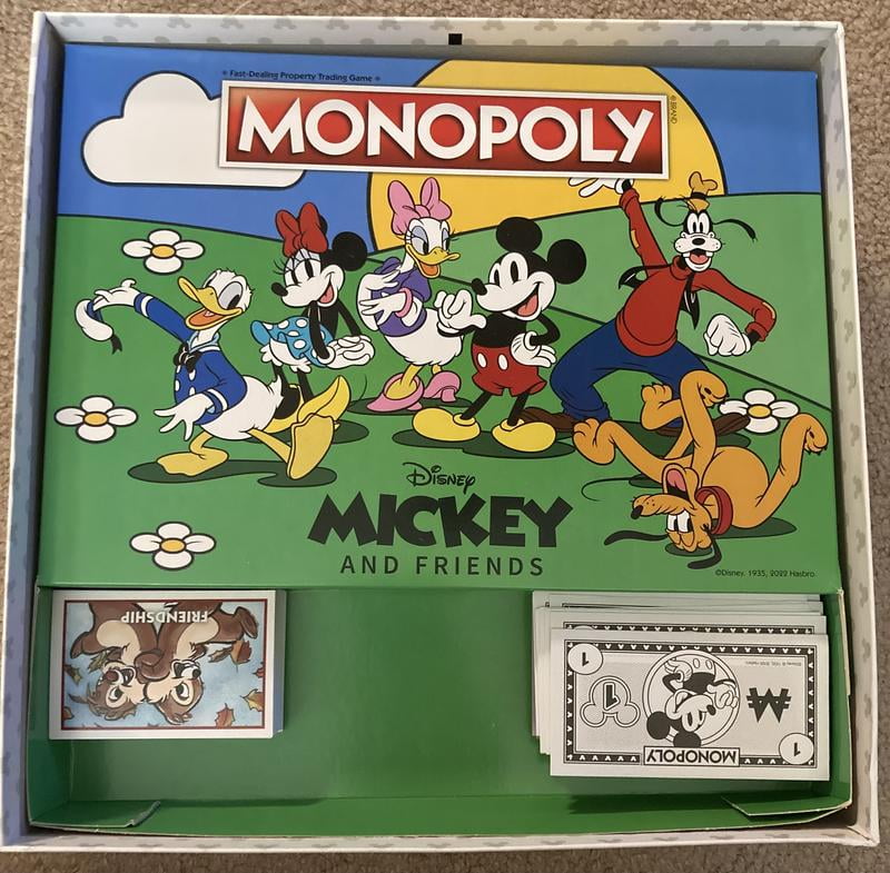 Children's Monopoly Disney Mickey & Friends Edition Board Game for