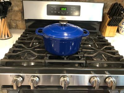 lodge5インチ　ベビーDutch Lodge Cast Iron 5.5qt Indigo Enameled Dutch Oven - Walmart.com