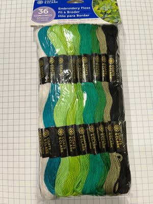 Coats & Clark Embroidery Floss Cotton Value Pack Garden Greens