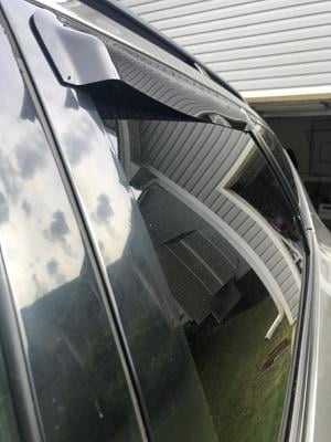 DNA Motoring WVS-080 4pcs Window Vent Visor Deflector Rain Guard Dark Smoke