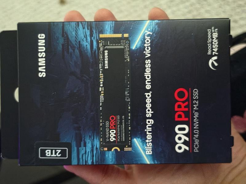 Samsung, SSD 990 PRO 2TB, PCIe 4.0, Up to 7,450MB s Read Speeds