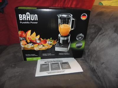 Braun PureMix Power Blender with 56-oz Glass Pitcher 