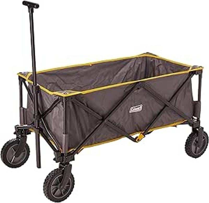 Coleman OUTDOOR WAGON ダークグレー Coleman Camping Wagon, Heavy-Duty Collapsible Folding Wagon with