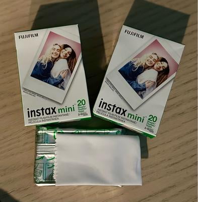 Fujifilm Instax Mini Instant Film, 2 Pack, 20 Sheets, Compatible