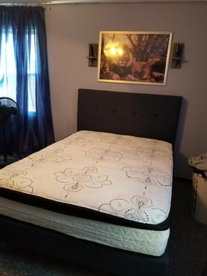 Zinus omkaram upholstered platform on sale bed frame