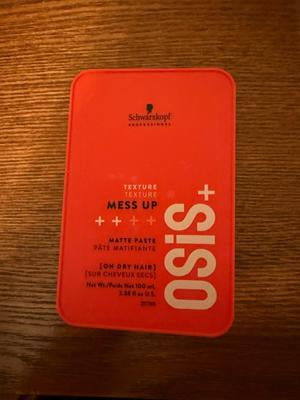 Schwarzkopf, OSiS Mess Up Matte Paste, 3.38 oz, Multicolor
