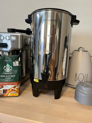 COFFEE PRO 30-Cup Stainless Steel Percolating Coffee Urn - Walmart.com