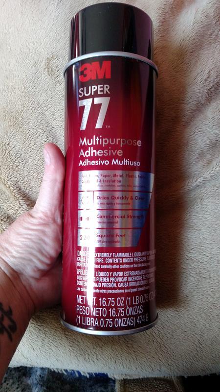 3M Super 77 Multi Surface Super Strength Spray Adhesive 7 35 Oz 3M Super 77 Multi Surface Super Strength Spray Adhesive 7 35 Oz