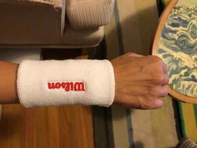 Lot De 2 Wilson Sweatbands : Bracelet Et Bandeau Blancs – Tennis Et Sport
