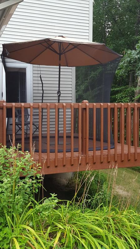 Best Choice Products 9ft Patio Umbrella Bug Screen W Zipper Door Polyester Netting Black Walmart Com Walmart Com