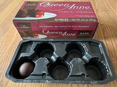 4 pack) Queen Anne Dark Chocolate Cordial Cherries, 6.6 oz Box, 10