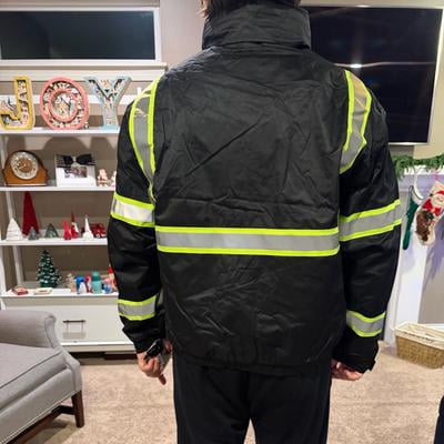 Bass Creek Outfitters Men's Hi-Vis Oxford Insulated Safety Jacket