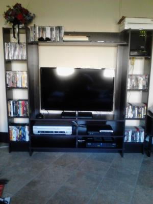 Sauder Beginnings Entertainment Wall System For Tvs Up To 42 Sauder Beginnings Entertainment Wall System For Tvs Up To 42