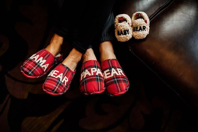 dearfoam bear family slippers