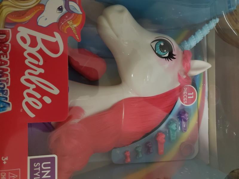 Barbie dreamtopia unicorn head hotsell